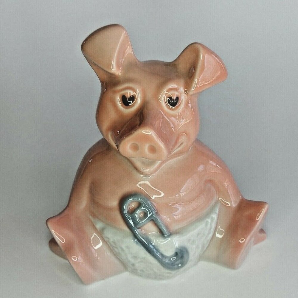 BABY WOODY Piggy Bank 5" WADE NATWEST England/UK VTG porcelain ceramic Exel Cond